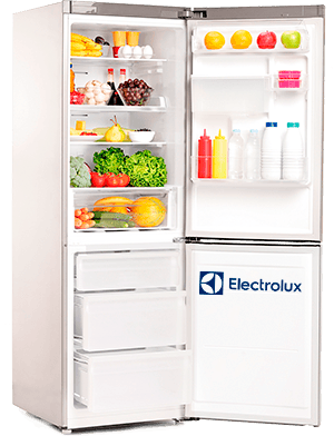 открытый холодильник электролюкс